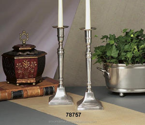 Linterna de metal antiguo y soporte colgante para candelita Latón Plata antigua T-Pod Tea Light Holder - Product Image 1