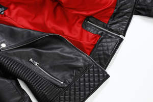 Nueva marca de chaqueta de motorista acolchada para mujer, impermeable, transpirable, de piel de oveja, sostenible para la temporada Otoño Invierno terminada - Product Image 3