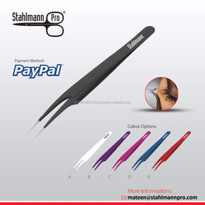 Pincettes professionnelles lisses pour faux cils (pointes fines), pinces pour Extension de cils, précis, confortables, professionnelles, modèle russe, - Product Image 3