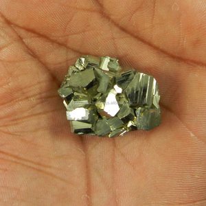 Pirita Natural Dorada, Drusa, Diseño Elegante, Piedra Preciosa de 23x30 mm, 16.34 g, Piedra Preciosa Suelta IG3571 - Product Image 3