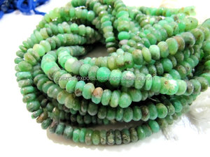 ลูกปัดกลมคริสโซเพรสธรรมชาติลูกปัดแก้วสีเขียวทรงแบนผลิตจากผู้ผลิตชั้นนำ - Product Image 2