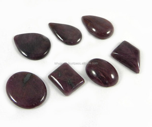 พลอยทับทิมธรรมชาติ25 Gms แบบ Cabochon IG0435,แบบธรรมชาติ7ชิ้น - Product Image 1