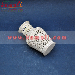 Jarrones de flores pequeñas talladas para decoración del hogar, piedra jabonosa - Product Image 4