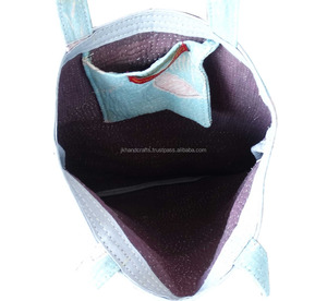 <b>Indian</b> Kantha Tote <b>Bag</b> Vintage Handmade Sari Kantha Hand <b>Bag</b> - Product Image 4