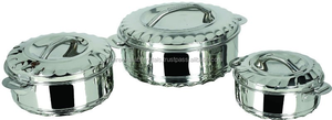 Boîte isotherme classique en acier inoxydable avec couvercle, diamètre 20 cm, écologique - Product Image 2