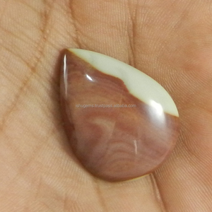 ลูกแพร์ Cabochon สวยอัญมณีหลวม IG0214 24X33มม. ธรรมชาติ Wagul Jasper 6 Gms - Product Image 3