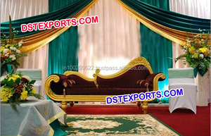 ชุดโซฟาเวทีแต่งงานสำหรับงานแต่งงาน,ชุดโซฟาสไตล์มุสลิมสองที่นั่งพร้อมที่นั่งเดียว - Product Image 6