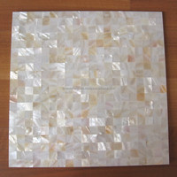 Tuiles de mosaïque en nacre naturelle pour la décoration murale, tuiles murales et de crédence en nacre