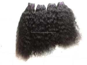 Unprocessed Virgin Indian weft virgin curly hair extensions - Product Image 4