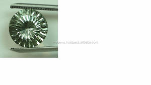 Pierre améthyste ronde verte, pierre à coupe Concave, 3 pouces 13mm - Product Image 2