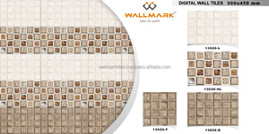 กระเบื้องผนังเซรามิกแบบมันเงา สีเทา โทนสีสำหรับครอบครัว หนา 9 มม. ป้องกันแบคทีเรีย ขนาด 300x300 มม. 300x450 มม. ดีไซน์แบบ 3 มิติ โซลูชั่นโครงการครบวงจร - Product Image 3