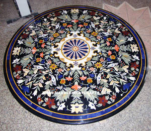 Dessus de Table décoratifs en marbre noir - Product Image 1