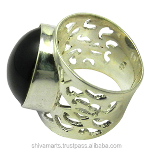 Plata de Ley 925 pura cuarzo ahumado piedra preciosa eternidad Vermeil anillo indio hecho a mano joyería de moda para bodas y fiestas - Product Image 2