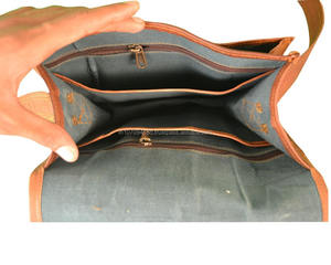 Customized <b>Men</b> & Women Genuine Leather Messenger Bags Laptop Briefcase <b>For</b> Office College Adjustable Shoulder Strap Satchel Bags - Product Image 6