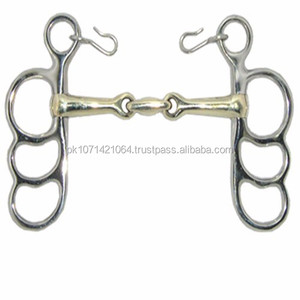 Logo personnalisé Miniature allemande Sier Carriage Driving Bit Durable Equestrian Western Style Butterfly Jointed Bit pour l'équitation - Product Image 1