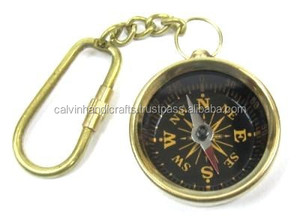 <b>Antique</b> Brass <b>Compass</b> Keychain Nautical Decorative Designer Hanging Keychain Item Handicraft by Calvin As Gift Made From Metal - Product Image 3