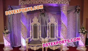 มหาราชาแต่งงานตกแต่งเวทีฉากหลังเวทีแต่งงานตกแต่ง Jodha อัคบาร์ผู้ผลิตชุดเวทีแต่งงาน