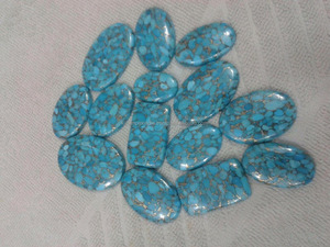Venta al por mayor 100% Natural azul cobre turquesa corte mixto cabujón piedra preciosa suelta para pulsera collar joyería fina Comprar ahora venta - Product Image 2