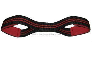 Sangles de poignet de haute qualité les plus vendues pour les soulevés de terre, la musculation, crochets en acier, sangle en nylon, rembourrage en néoprène, crochet de musculation robuste - Product Image 6