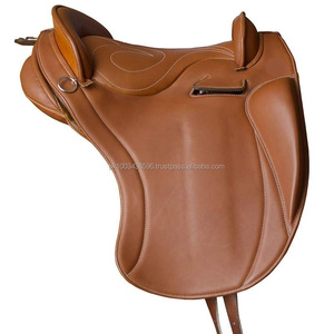 Endurance GP-sillín de caballo de cuero para todo uso, negro/marrón, Español - Product Image 1
