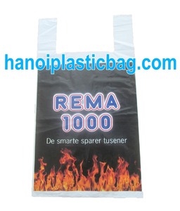 ถุง HDPE ย่อยสลายได้แบบมีก้นข้างพร้อมหูหิ้วแบบเสื้อกั๊กสำหรับใช้ในการช้อปปิ้ง - Product Image 2
