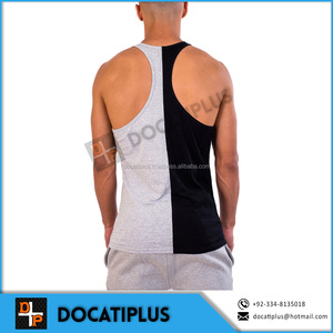 Camiseta sin Mangas Personalizada OEM de Dos Tonos y Múltiples Colores para Hombre - Product Image 2