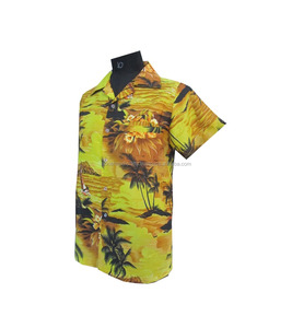 เสื้อเชิ้ตฮาวายแขนสั้นสำหรับผู้ชายเสื้อพิมพ์ลายดอกไม้แบบเต็มตัวเสื้อลำลองมีกระดุม - Product Image 6