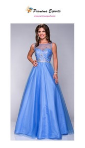 Vestido de fiesta largo de cuello alto para ocasiones nocturnas - Product Image 2