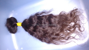 100% cheveux indiens en vrac naturels de bonne texture non traités. Pas de poux et de nuts.100 % cheveux bruts de temple non traités uniquement - Product Image 3