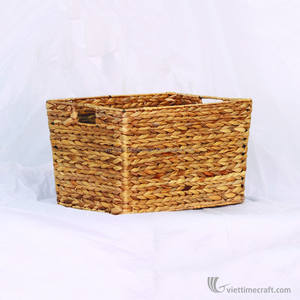 Panier de rangement en jacinthe d'eau écologique naturel, design personnalisable fait à la main au Vietnam, vente en gros - Marque Viettimecraft - Product Image 2