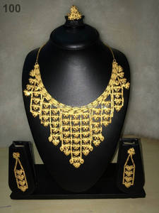 สร้อยคอทองคำสีเหลืองสำหรับงานแต่งงานงานหมั้นวันครบรอบงานปาร์ตี้และของขวัญ - Product Image 1