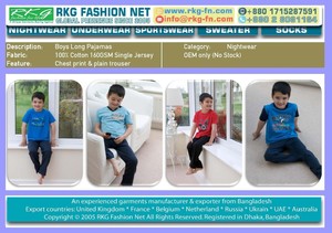 Conjunto de pijama de jersey para niños - Product Image 2