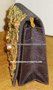 Indian Hand Embroidery Fancy Clutch Women's Party Purse - Product Image 4