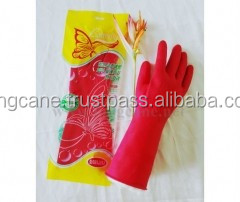 Luva de borracha doméstica vermelha 12" | Luvas domésticas e descartáveis - Luvas de trabalho e limpeza industrial - Product Image 6