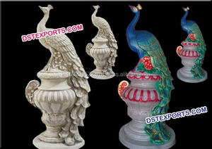 Estatua de pavo real de fibra para boda, estatua de pavo real de fibra bonita, para pasarela, Diseñador - Product Image 3