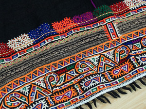 En gros Indien Ethnique Antique Vintage Kutch En Laine Fait Main Rabari Jeter - Product Image 3