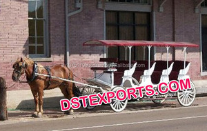 Carruaje turístico de caballos de imitación para bodas, producto en oferta - Product Image 2