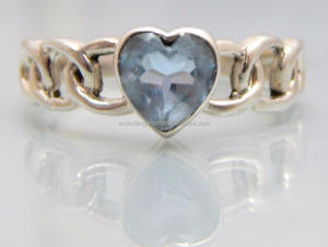 Bague de mariage en argent sterling 925 de style classique Adorable pierre précieuse de quartz améthyste pour la mode féminine pour les fêtes et les anniversaires - Product Image 4