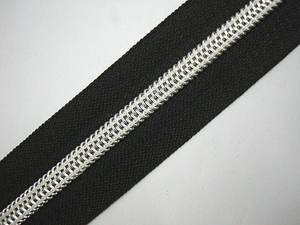 High Quality Silver Teeth Nylon Zipper with Long Chain Open-End Auto-Lock Feature <b>for</b> Shoes Garments Bags Pillows - Product Image 2