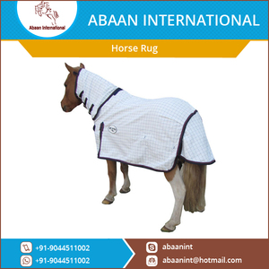 Tappeto per cavallo in cotone traspirante senza collo leggero per protezione UV e mosca | Ideale per uso stabile e affluenza - Product Image 5