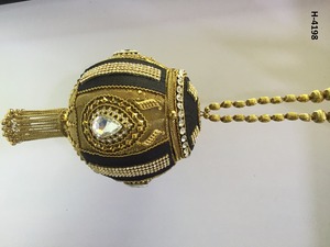 Handmade H4195 Gold Silver <b>Beaded</b> Evening Tote Bags Ladies' <b>Metal</b> Clutch Party Purse for Online Shopping in India - Product Image 4