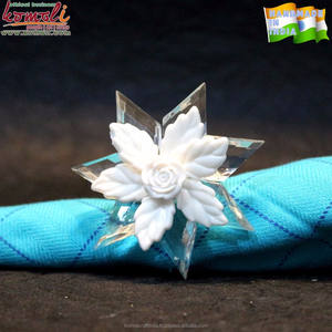 Anillos de servilletas de acrílico transparente, banda de cristal de diseñador para bodas, venta al por mayor - Product Image 4