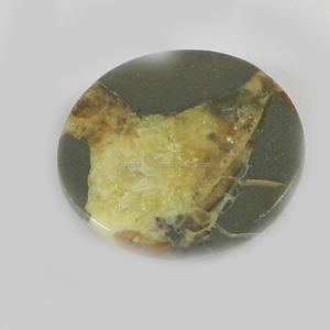 อัญมณีกลม Cabochon 2.90 18มม. แจสเปอร์ธรรมชาติ IG0201 Gms - Product Image 3