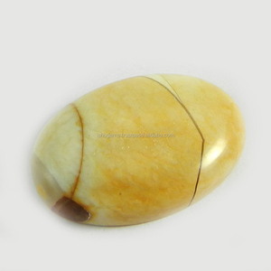 Pierres précieuses ovales de qualité supérieure, 18x25mm, prédécoupées, mokaite naturelle, bijoux IG0665, 3.40 gms - Product Image 1