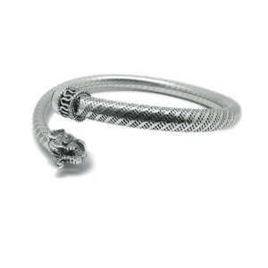 Bracelets à breloques en argent sterling 925 avec pierre ovale en onyx noir motif éléphant, style bohème, unisexe, collection chrétienne, vente chaude - Product Image 4
