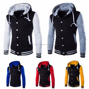 Shemax <b>Mens</b> Hoodie Sweatshirt Hooded <b>Baseball</b> College <b>Jacket</b> Coat Tops - Product Image 1