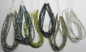 Collar de Diamantes en Bruto Sin Cortar, Color Blanco Grisáceo, Amarillo, Azul, Negro, en Venta, Joyería de Diamantes Negros - Product Image 4