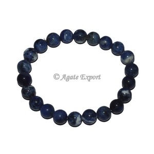 Classic Sodalite Round Beads for <b>Bracelet</b> with Agate Main <b>Stone</b> for Gift and Anniversary - Product Image 1