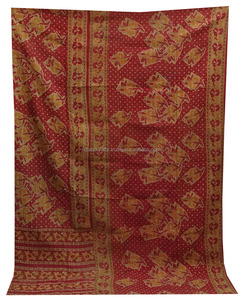 Kantha Throw Vintage Wholesale <b>Indian</b> Handmade Sari Fabric Kantha <b>Quilt</b> - Product Image 3