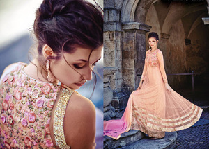ชุดเสื้อผ้าผู้หญิงชุด Georgette Salwar Kameez,ชุดสูทปักลายและชุดแฟนซีชุดเสื้อผ้าสำหรับผู้หญิงชุดเสื้อผ้า - Product Image 3